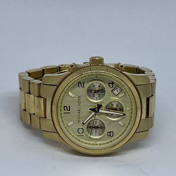 Michael Kors Runway MK5055 Womens Stainless Steel Analog Dial Quartz Watch MP843 - Picture 7 of 12